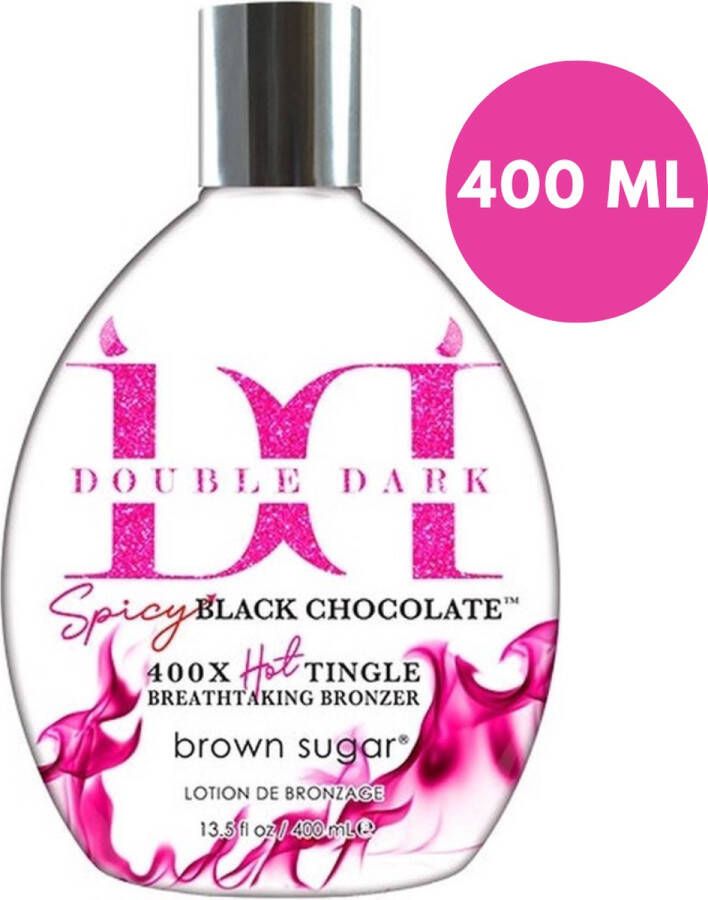 Brown Sugar DOUBLE DARK SPICY BLACK CHOCOLATE Zonnebankcreme Bronzer- 400ml