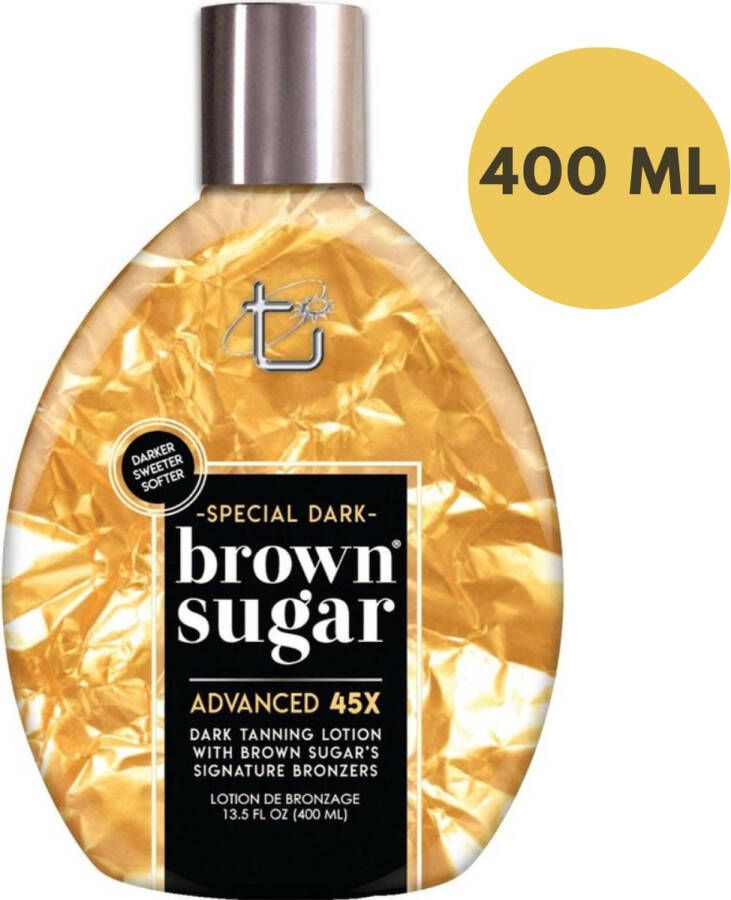 Brown Sugar SPECIAL DARK Zonnebankcreme ADVANCED 45X DARK BRONZER 400 ml