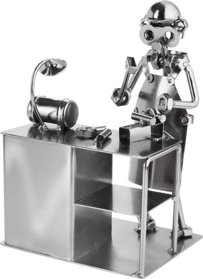 Brubaker Schroef Man Hobbyist Handgemaakte IJzer Figuur Metalen Man Schroevendraaier Metal Figure Gift Idee voor Hobbyisten en Ambachtslieden