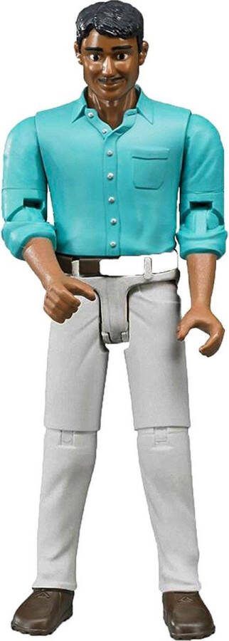 Bruder 60003 Bworld figuur man met witte broek Speelfiguur