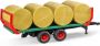 Bruder Bale Transport Trailer With 8 Round Bales (2220) - Thumbnail 1