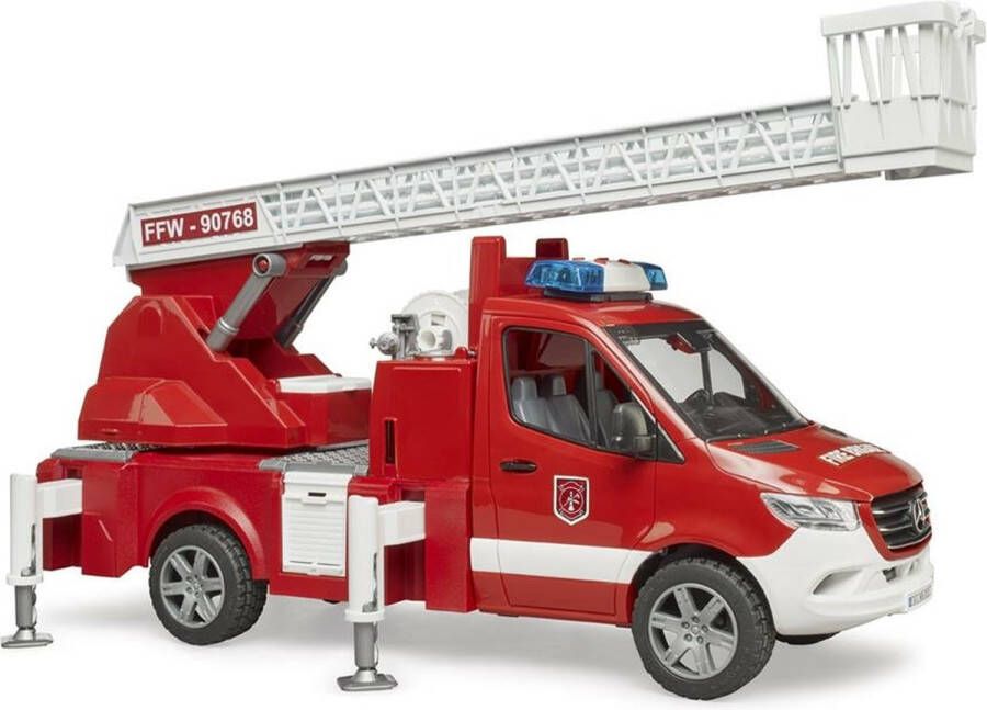 Bruder Mercedes Benz Brandweer ladderwagen met pomp 02673