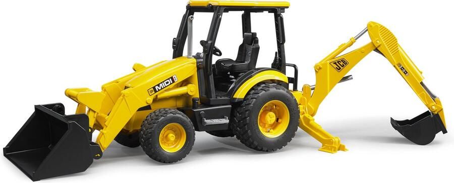 Bruder JCB midi CX combilader 1:16 Shovels & Kranen