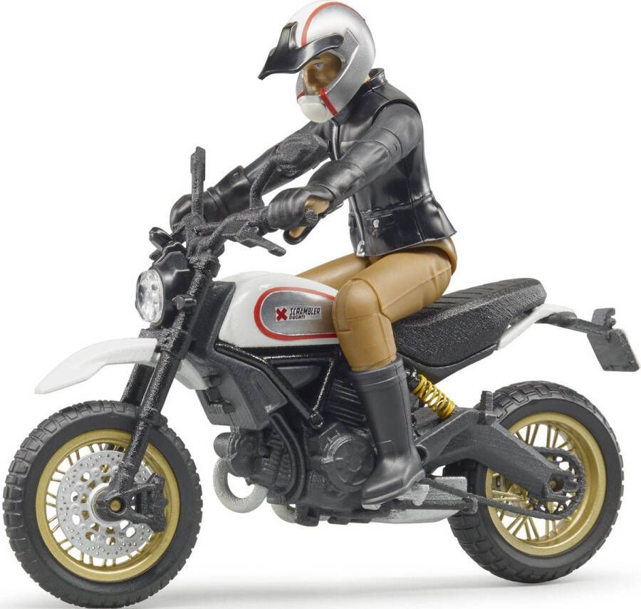 Bruder Scrambler Ducati Desert Sled en bestuurder 1:16 Logistiek