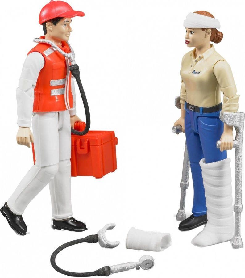 Bruder Figurenset Ambulancebroeder En Patiënt (62710)