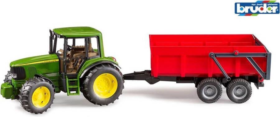 Bruder John Deere 6920 with tipping trailer red (BR2057)