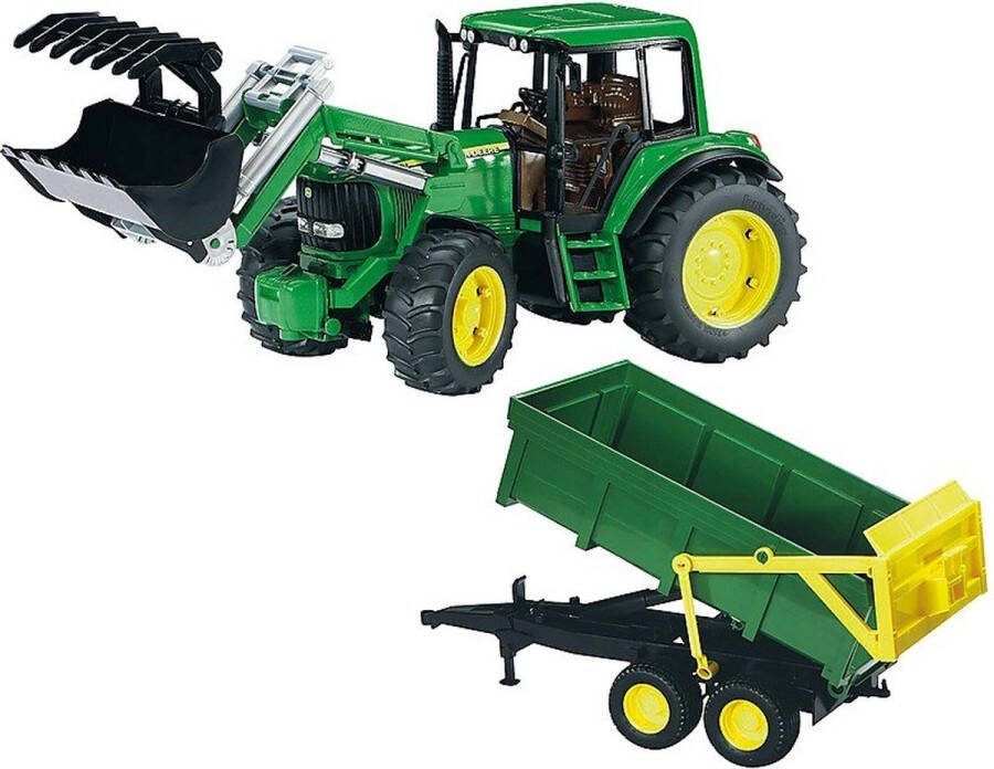 Bruder 01134 John Deere 6920 met voorlader en dumptrailer