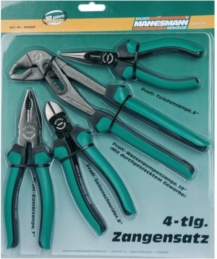 Brüder Mannesmann BrÃ¼der Mannesmann Tangenset (4-dlg)