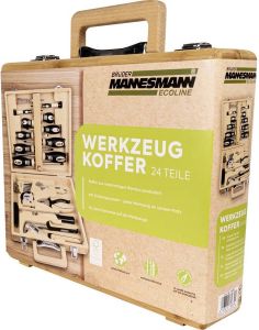 Brüder Mannesmann 24-delige Gereedschapsset Bamboe Koffer