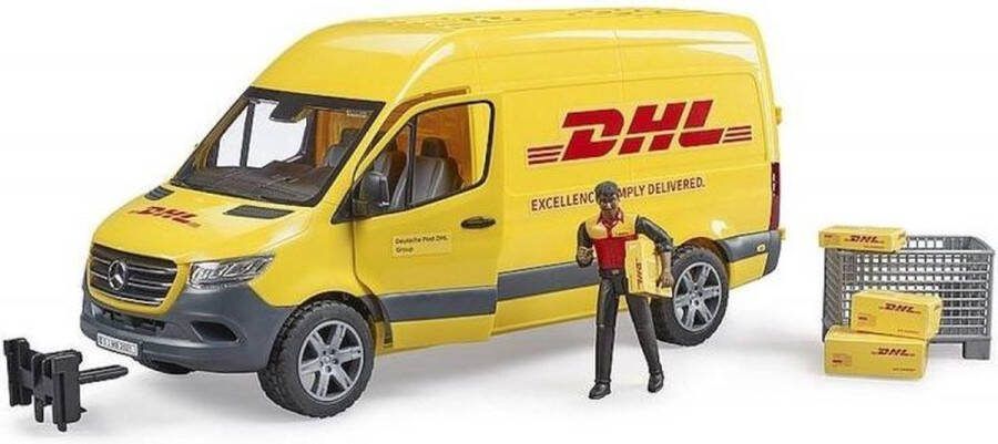 Bruder MB Sprinter DHL met pakketbezorger 2671