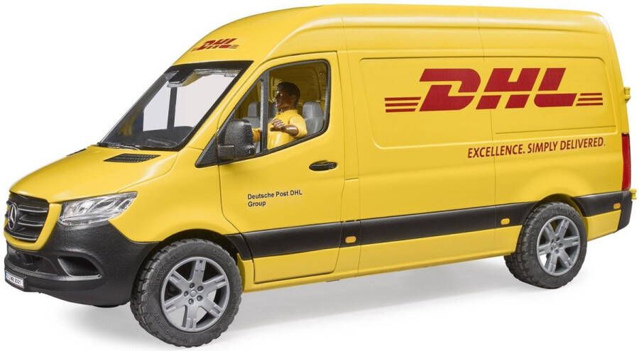 Merkloos Sans marque Bruder MB Sprinter DHL met pakketbezorger 2671