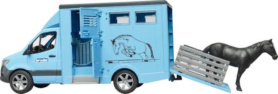 Bruder Mercedes Benz Paardentransporter Inclusief paard
