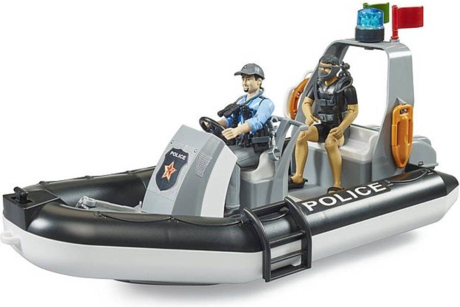 Bruder speedboot met zwaailicht incl 2 figuren en toebehoren