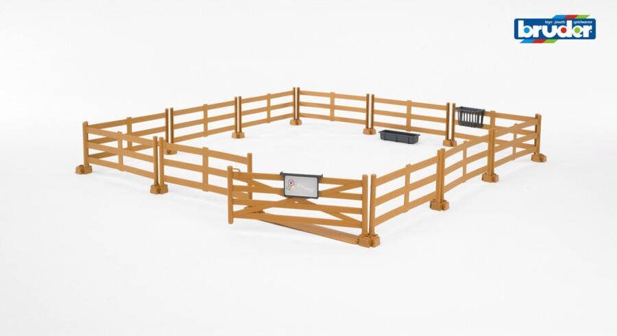 Bruder Paardenafrastering (bruin) 1:16 Accessoires