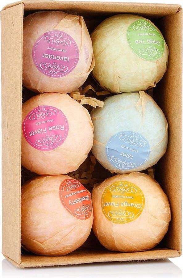 BruisForYou 6 Stuks Bruisbal Set – Badbruis – Bruisballen Badbruistablet – Bath Bombs