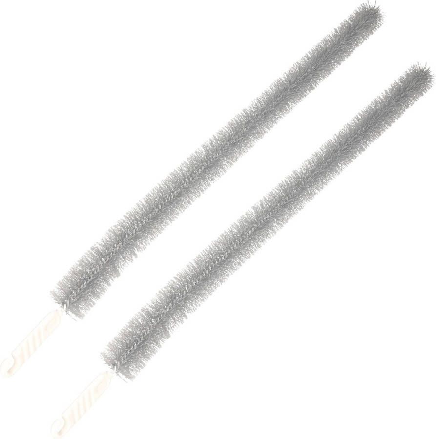 Brumag 2x stuks kunststof radiatorborstels verwarmingsborstels grijs 92 cm Schoonmaakborstel rager verwarming