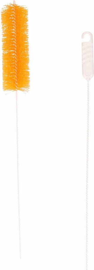 Merkloos Brumag Radiatorborstel flexibel extra lang 90 cm kunststof geel schoonmaakborstel plumeaus