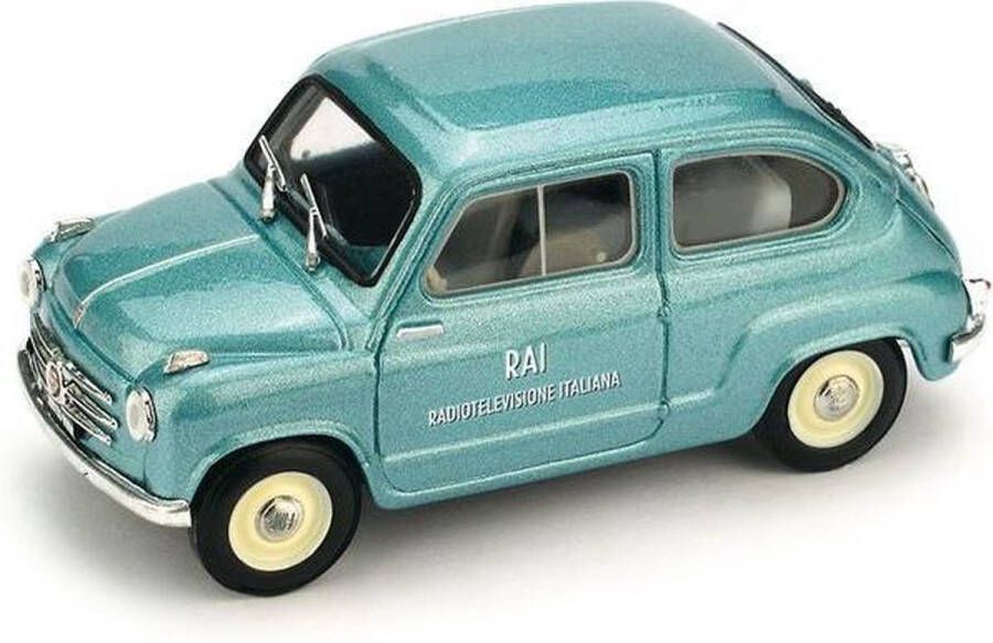 Brumm Fiat 600 I Series Rai Radio 1960 Blue