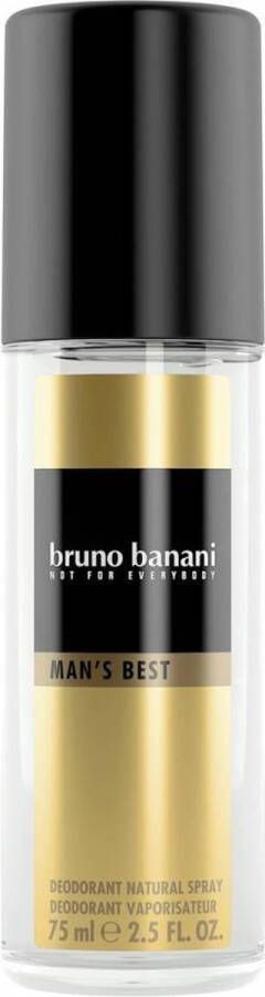 Bruno Banani Mens Best Deodorant Spray 75 ml