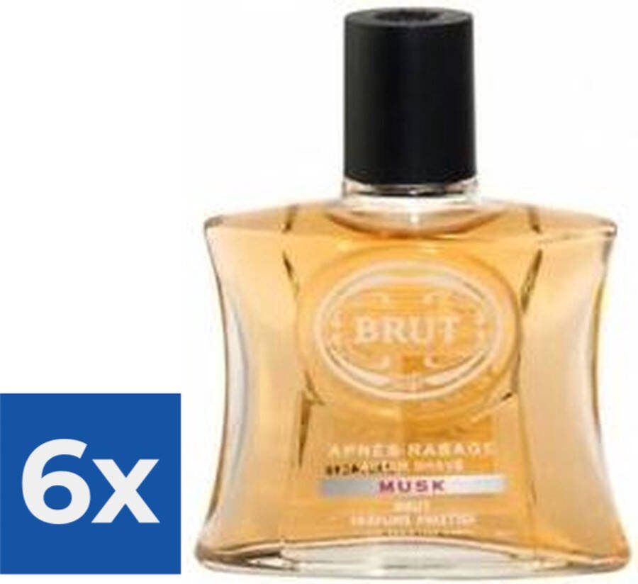 Brut Musk 100 ml Aftershave Lotion Voordeelverpakking 6 stuks