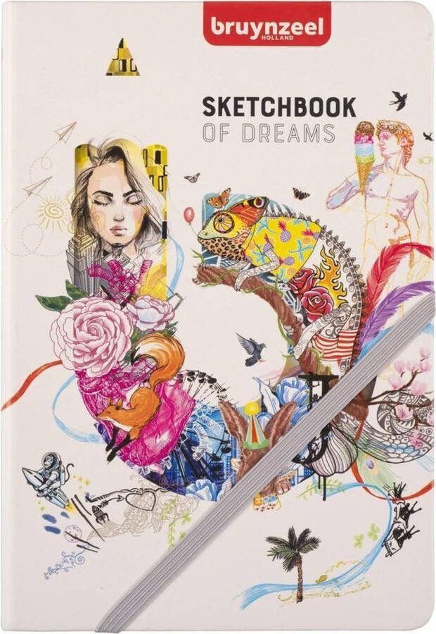 BRUYNZEEL Creatives Schetsboek 14 8 x 21 cm 140 g m2 80 vellen