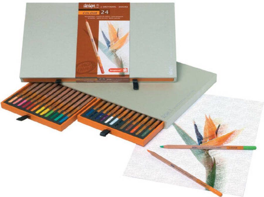 BRUYNZEEL design colour box 24 kleurpotloden