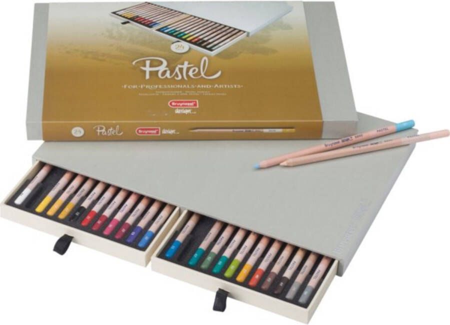 BRUYNZEEL Design pastelpotlood box 24 kleuren