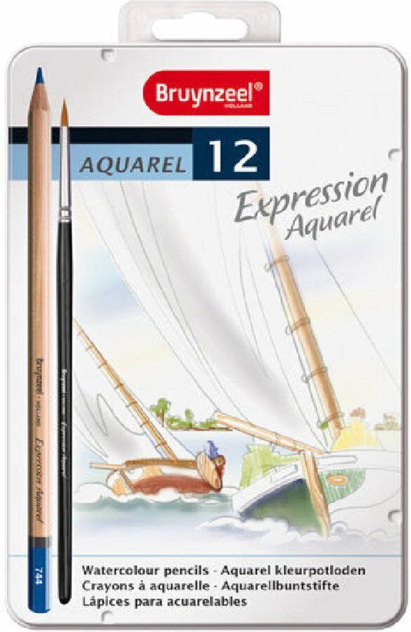 BRUYNZEEL expression blik 12 aquarelpotloden