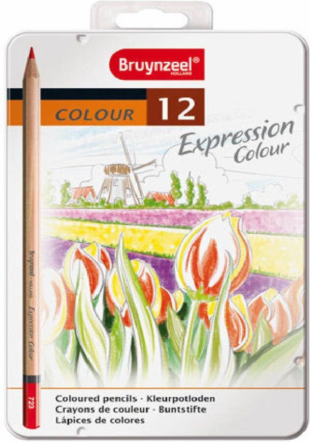 BRUYNZEEL expression blik 12 kleurpotloden