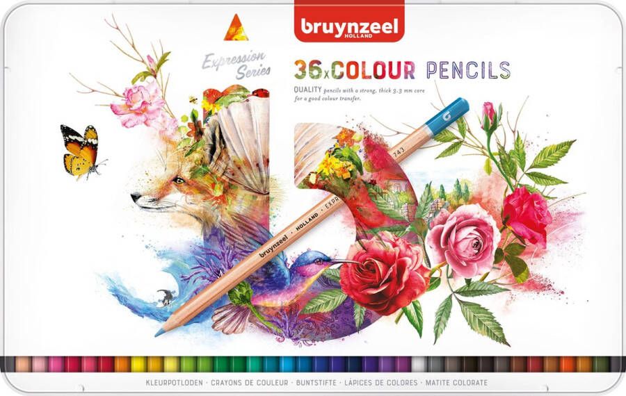 BRUYNZEEL Expression blik 36 kleurpotloden