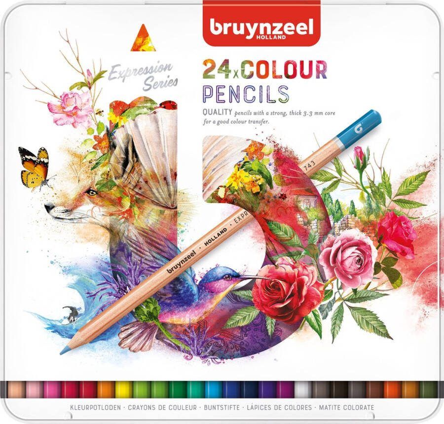 BRUYNZEEL Expression kleurpotloden blik 24