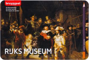 BRUYNZEEL Hollandse Meesters blik 50 kleurpotloden De Nachtwacht van Rembrandt