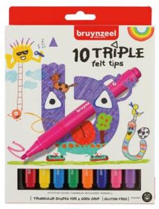 Coppens Bruynzeel Triple viltstiften 10 stuks