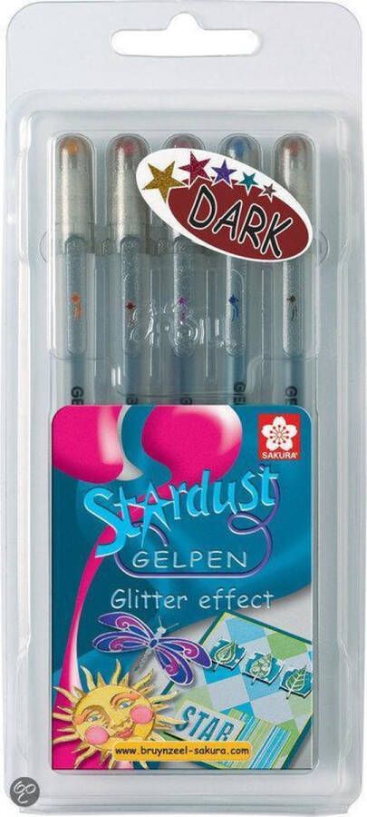 BRUYNZEEL Stardust Blister 5 Dark Gelpennen