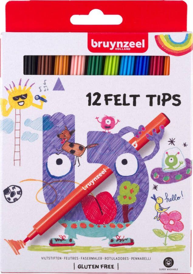 Bruynzeel-sakura BZ Kids viltstiften 12