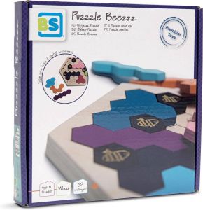 BS Toys Houten Puzzel Spel Bijtjezzz 43-delig Hout Educatief Speelgoed Bordspel Vanaf 8 Jaar