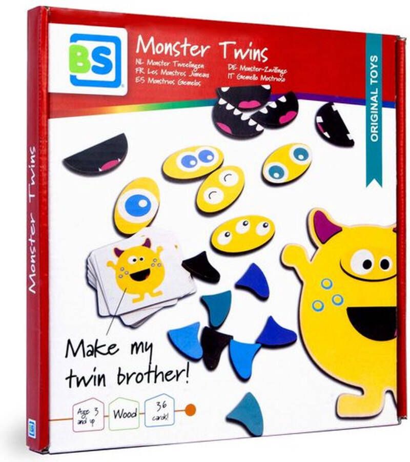 BS Toys Monster Tweelingen Kaartspel Bordspel Vanaf 3 jaar