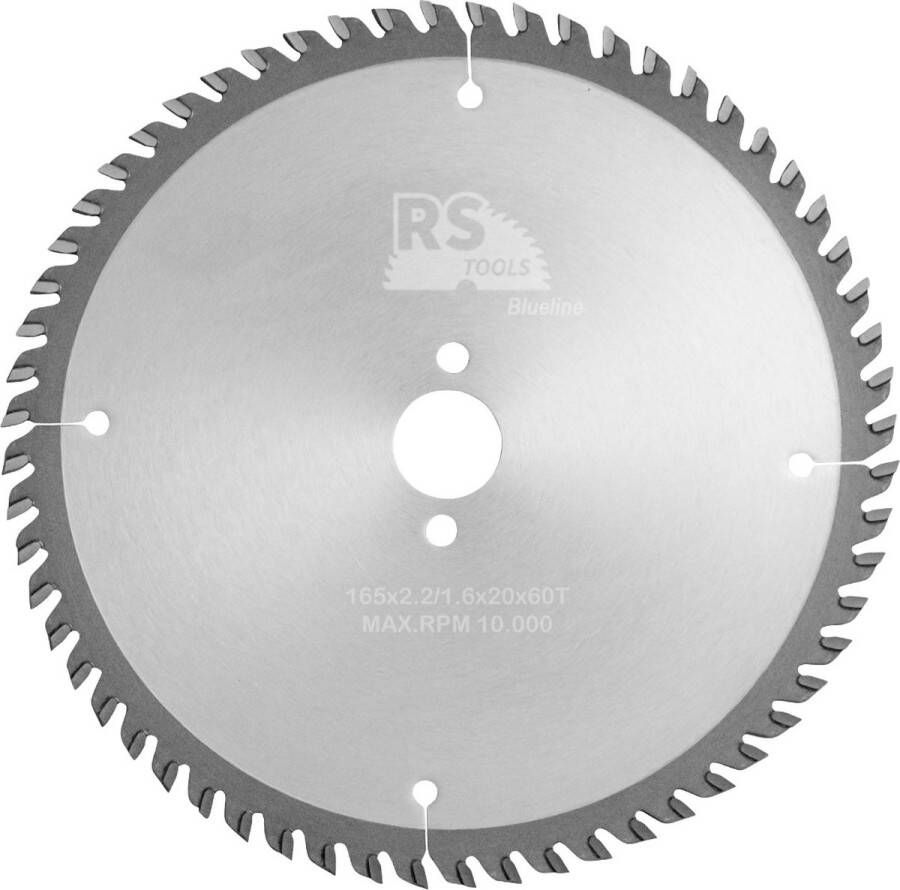 RStools BasicLine RStools HM cirkelzaag BasicLine Ø165 x 2 x 20 mm T=60 wisseltand