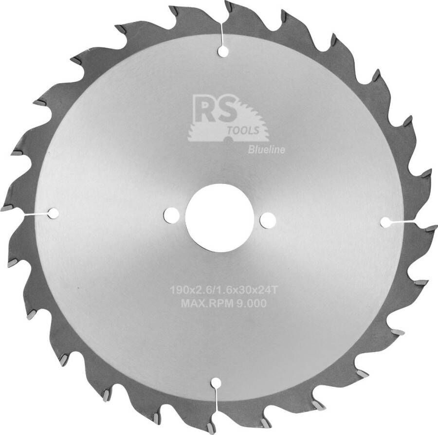 RStools BasicLine RStools HM cirkelzaag BasicLine Ø190 x 2 6 x 30 mm T=24 wisseltand