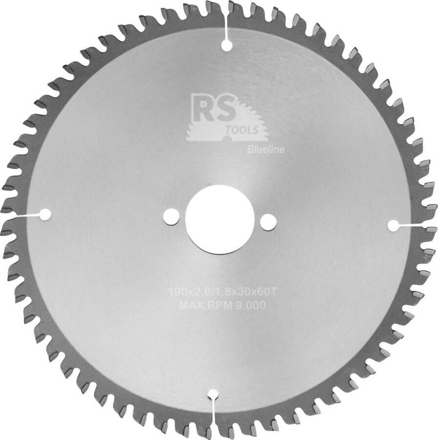 RStools BasicLine RStools HM cirkelzaag BasicLine Ø190 x 2 6 x 30 mm T=60 aluminium