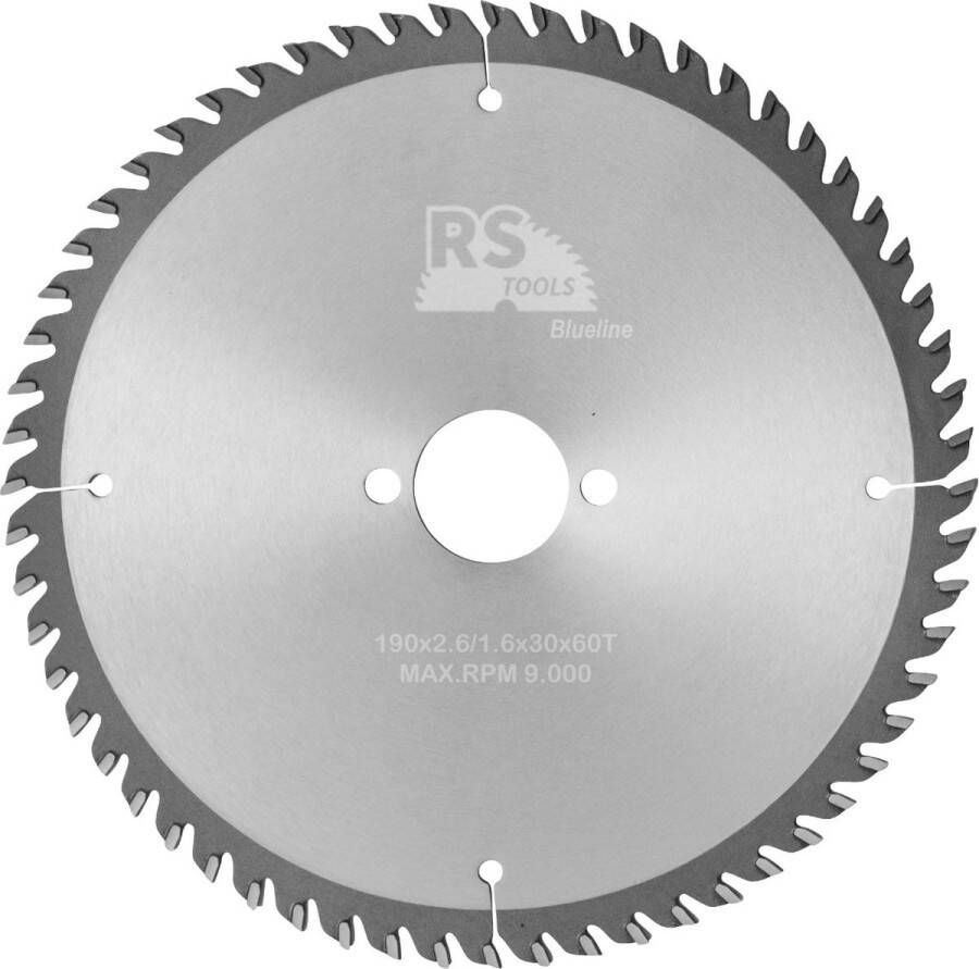 RStools BasicLine RStools HM cirkelzaag BasicLine Ø190 x 2 6 x 30 mm T=60 wisseltand