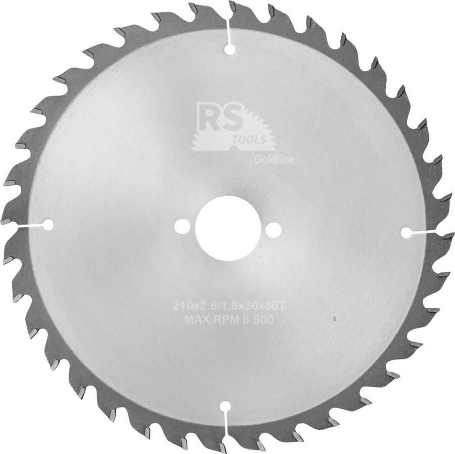 RStools BasicLine RStools HM cirkelzaag BasicLine Ø210 x 2 6 x 30 mm T=36 wisseltand