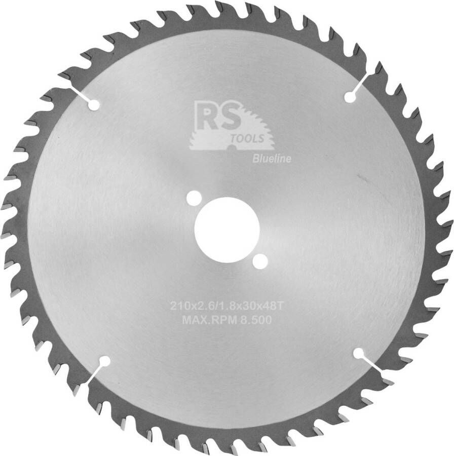 RStools BasicLine RStools HM cirkelzaag BasicLine Ø210 x 2 6 x 30 mm T=48 wisseltand