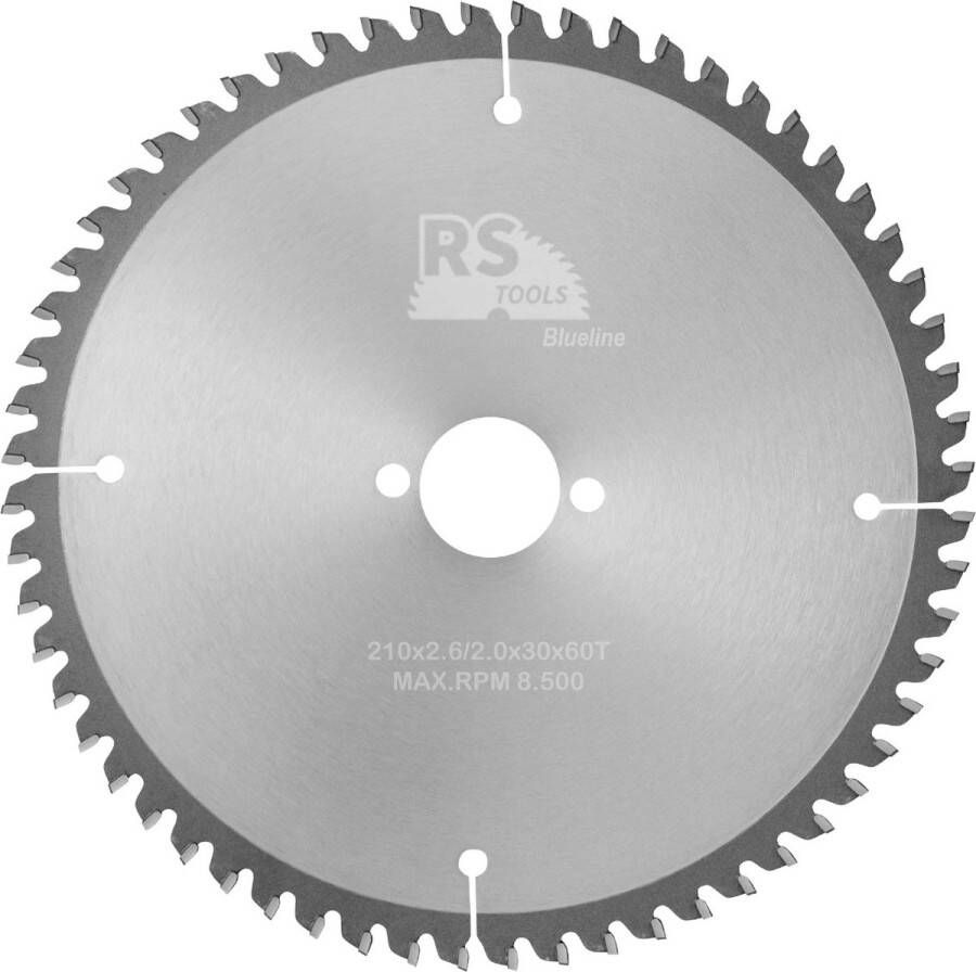 RStools BasicLine RStools HM cirkelzaag BasicLine Ø210 x 2 6 x 30 mm T=60 aluminium