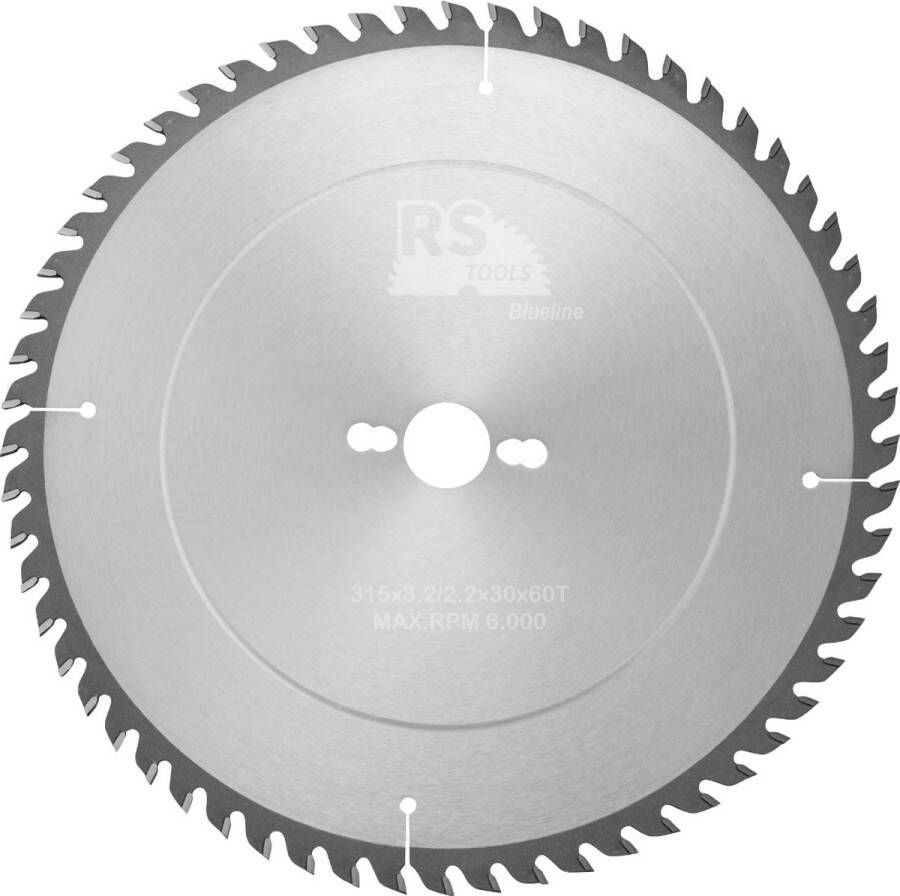 RStools BasicLine RStools HM cirkelzaag BasicLine Ø315 x 3 0 x 30 mm T=60 wisseltand