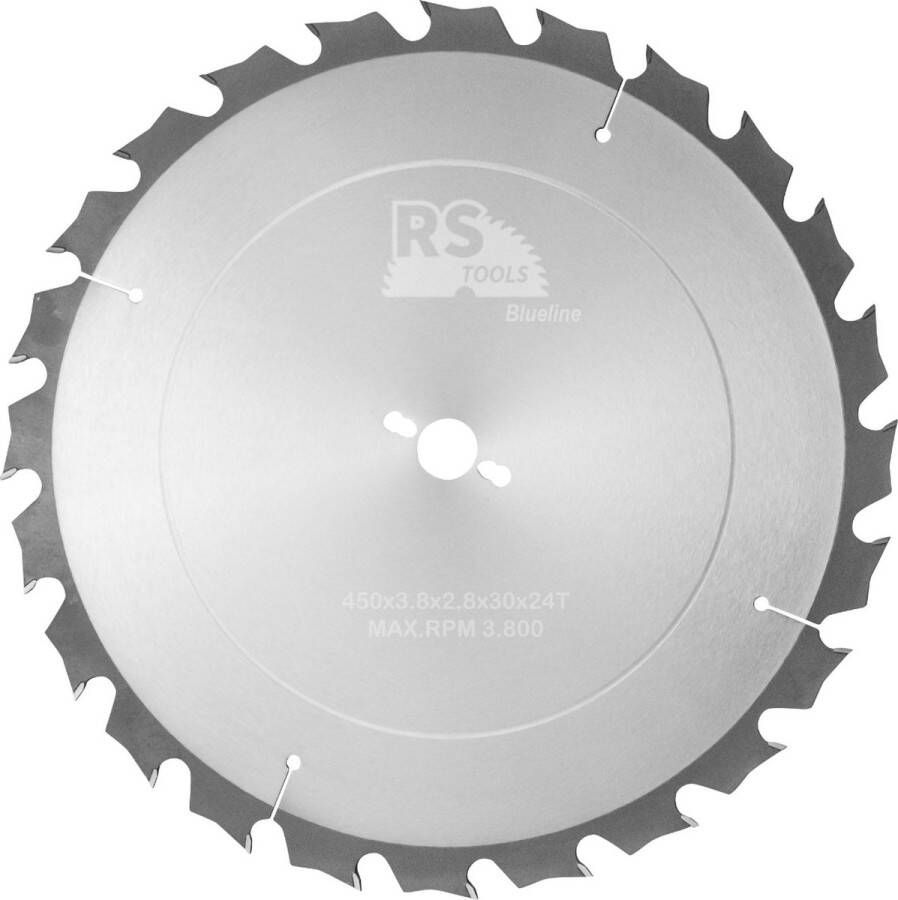 RStools BasicLine RStools HM cirkelzaag BasicLine Ø450 x 3 8 x 30 mm T=24 wisseltand (spaanbegrensd)