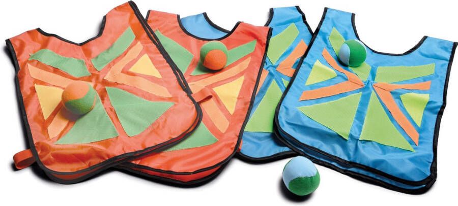 BS Toys Belly Catch Ballen Gooispel Set Bal Werpspel Met Klittenband Speelgoed vanaf 4 Jaar 2 tot 4 Spelers