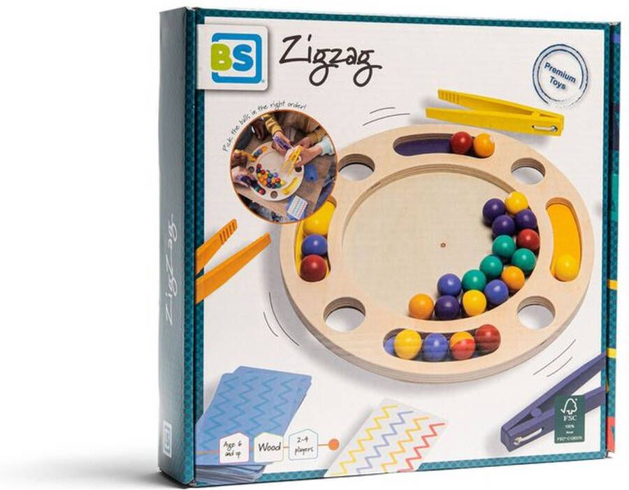 BS Toys BS Zigzag Strategisch Kaartspel FSC Hout 2 tot 4 Spelers Vanaf 6 jaar