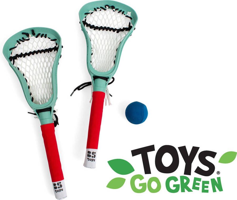 BS Toys Lacrossekit Lacrosse rackets kinderen Buitenspeelgoed van Bioplastic Buitenspelen Balsport