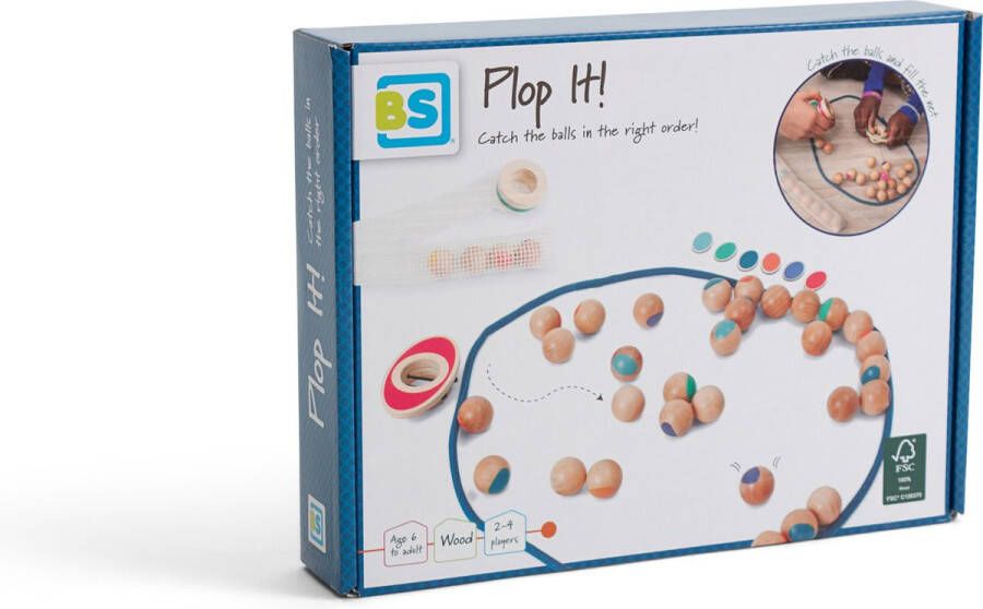 BS Toys Plop het! Actiespel Strategisch Spel Kinder Speelgoed Vanaf 6 Jaar 2 tot 4 Spelers